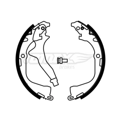 Bilde av TOMEX brakes TX 23 03 Bremsesko bakaksel 295 57 med vippearm VOLKSWAGEN: Amarok Pick up, Flatvogn lastebil / Chassis