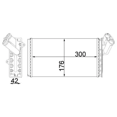 Bilde av MAHLE ORIGINAL AH 104 000S Varmeveksler