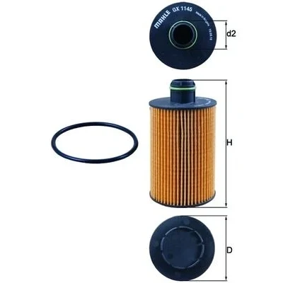 Bilde av Oljefilter MAHLE ORIGINAL OX 1145D