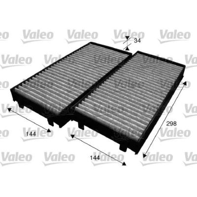 Bilde av VALEO CLIMFILTER PROTECT 715584 Kupéfilter Karbonfilter 293 138 34 BMW: X5, X6