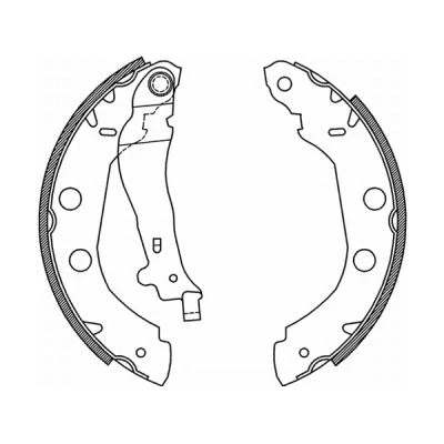 Bilde av KRAFT 6025120 Bremsesko 228,6 42,0 RENAULT: Kangoo I, I Express, NISSAN: Kubistar Van