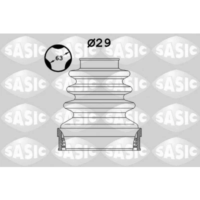 Bilde av SASIC 2873883 Drivakselmansjett girkassesiden PEUGEOT: 208 I Hatchback, 307 Stasjonsvogn, CITROËN: DS3 C3 Hatchback