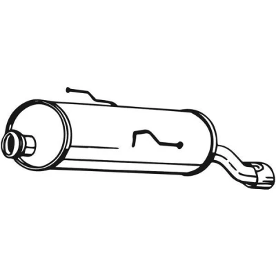 Bilde av BOSAL 190 359 Sluttlyddemper PEUGEOT: 206 Hatchback