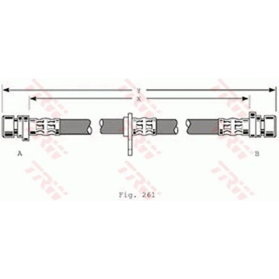 Bilde av TRW PHA367 Bremseslange 380 M10x1