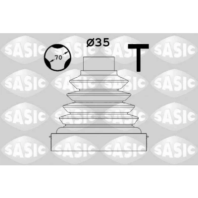 Bilde av SASIC 1900021 Drivakselmansjett girkassesiden Termoplast PEUGEOT: 508 I SW, 208 Hatchback, 3008 I, CITROËN: C3 II, C5 3, DS3 Hatchback