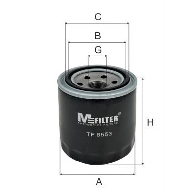 Bilde av Oljefilter MFILTER TF 6553