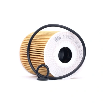 Bilde av FEBI BILSTEIN 109621 Oljefilter med tetningsring Filterinnsats VOLKSWAGEN: Polo V Hatchback, SKODA: Fabia 2, Roomster, SEAT: Ibiza 4