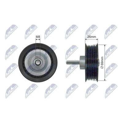 Bilde av Strammerull, kilerem med ribber, land rover range evoque, evoque cabriolet, BB5E 19A216 CA, LR028878
