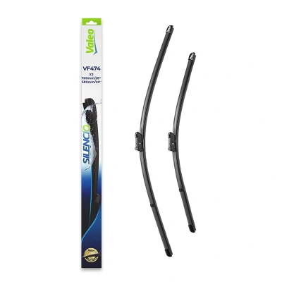 Bilde av Vindusvisker Valeo Silencio X.trm, Flat Blade Set 574674 foran Rammeløs Top Lock