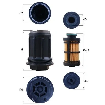 Bilde av ureafilter, mercedes benz vario flak/chassi [b670, b668, b667], skåp [b667, b670, b668], tipp, 0001420089, 0001420289, A0001