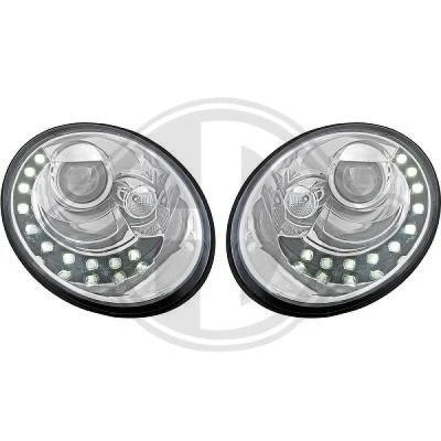 Bilde av DIEDERICHS HD Tuning 2265585 sett hovedfrontlys med motor for høydejustering hovedlys VOLKSWAGEN: New Beetle Hatchback