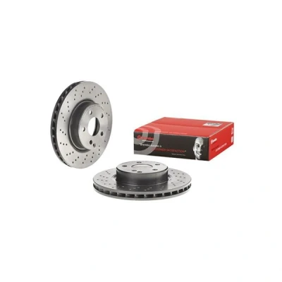 Bilde av BREMBO COATED DISC LINE 09.9481.21 Bremseskiver 312 28 5 perforert / ventilert belagt høy karbon med skruer MERCEDES BENZ: SL Cabrio