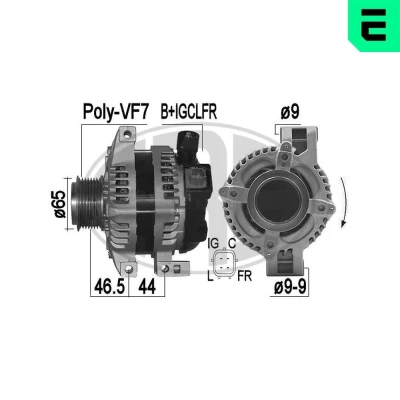 Bilde av Dynamo, honda cr v iii, 31100 RFW G01, G51, CSJ14, CSJ15