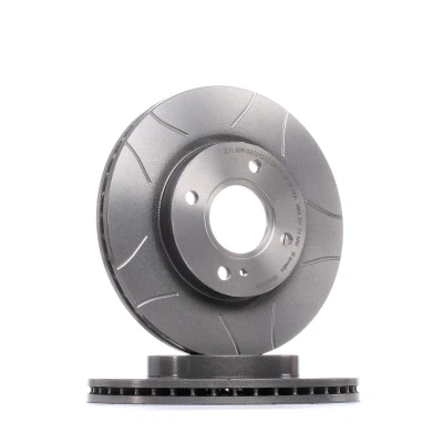 Bilde av BREMBO 09.A968.76 Bremseskiver 258 23 4 innvendig ventilert, med sliss belagt FORD: FIESTA 6