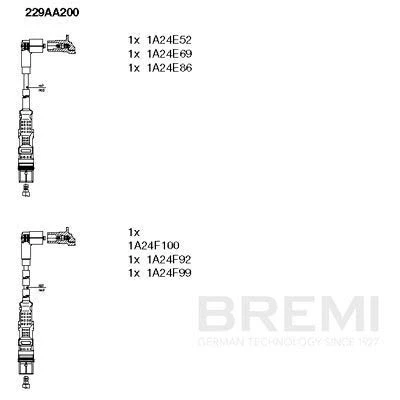 Bilde av Tennkabler BREMI 229AA200