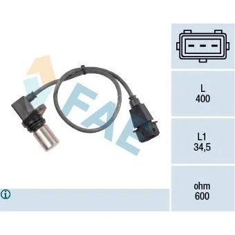 Bilde av Turtallssensor, motormanagement, fiat barchetta, brava, bravo i, coupe, marea, marea weekend, lancia dedra, dedra sw, delta ii, 46432909