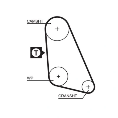 Bilde av GATES FleetRunner Micro V Stretch Fit 5135 Registerreim 107 1019 20 polykloropren (neopren) VOLKSWAGEN: Polo II Classic