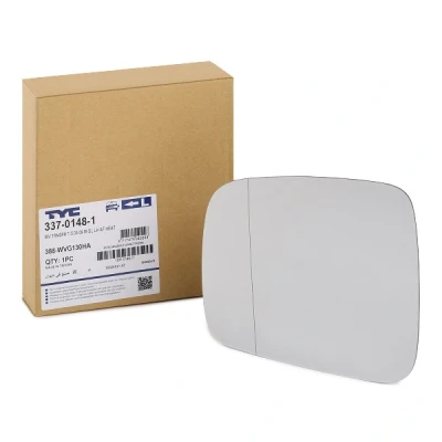 Bilde av TYC 337 0148 1 Speilglass venstre VOLKSWAGEN: Transporter 5, Multivan 5 (7HM, Caddy 3