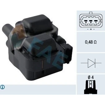 Bilde av Tennspole, chrysler,mercedes benz,skoda,ssangyong, 000 158 73 03, 78 34301166118, 5098138 AA, 51.25919.0016, A 03