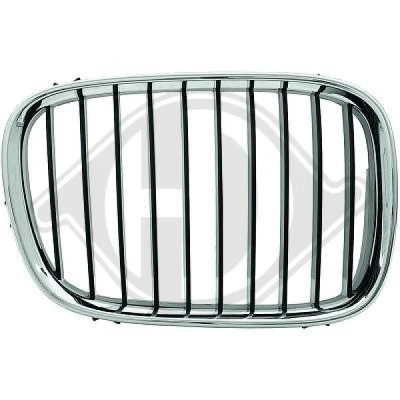 Bilde av DIEDERICHS Priority Parts 1223042 Radiatorgitter høyre krom/sort BMW: 5 Touring, Sedan