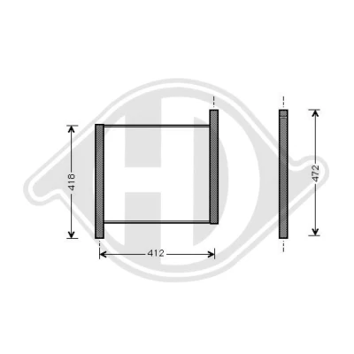 Bilde av DIEDERICHS DCM2304 Radiator Aluminium 380 350 14 Climate