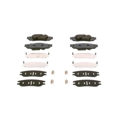 Bilde av BOSCH 0 986 424 927 Bremseklosser Low Metallic med antihyle blikk, montageanvisning LEXUS: RX IV