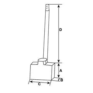 Bilde av HC Cargo F 032 900 262 Børste, starter 14,00mm
