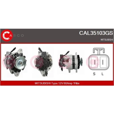 Bilde av CASCO CAL15244AS Dynamo 12V 90A RENAULT: CLIO 1