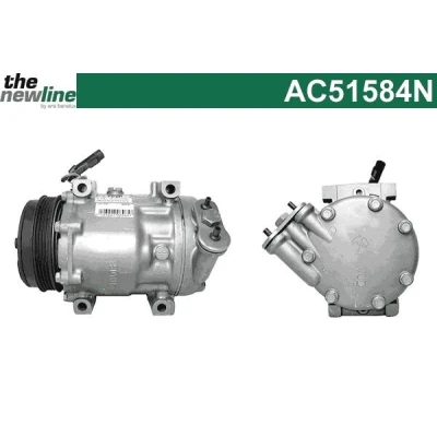 Bilde av The NewLine AC51584N Kompressor SD7V16 FIAT: Ducato III Flatvogn lastebil / Chassis, Van, PEUGEOT: Boxer Van