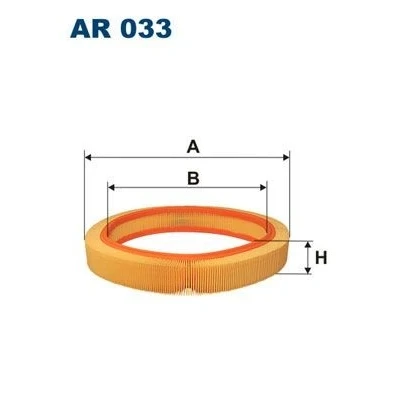 Bilde av FILTRON AR 033 Luftfilter 59 370 Filterinnsats MERCEDES BENZ: W124 Sedan, W123 Stasjonsvogn, 190
