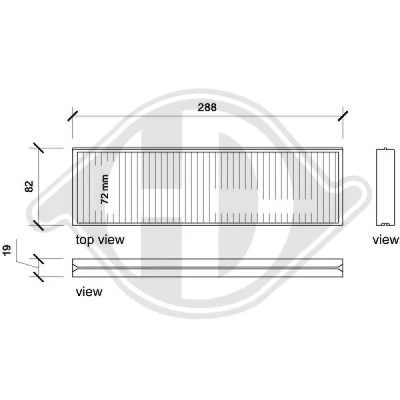 Bilde av DIEDERICHS DCI0189S Kupéfilter pollenfilter 287 160 19 Climate HYUNDAI: i20 I Hatchback
