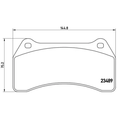 Bilde av BREMBO P 36 014 Bremseklosser ekskl. slitasjevarselkontakt uten tilbehør JAGUAR: XJ Sedan, S Type