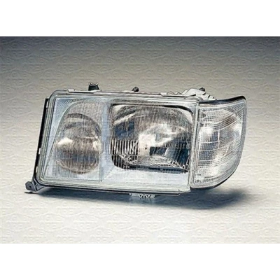 Bilde av MAGNETI MARELLI 710301073317 Frontlykter venstre H4, H3 Halogen med blinklys for høyrekjøring MERCEDES BENZ: E Klasse Sedan, Coupé