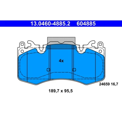 Bilde av Bremseklosser sett, Framaksel, land rover, LR016684, LR020362, LR064181, LR083935, LR093886, LR110075, LR110087, LR114004