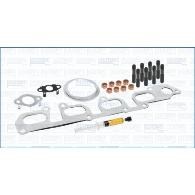 Bilde av AJUSA JTC11703 Monteringssett, lader with studs, syringe oil med tetning montageanvisning VOLKSWAGEN: Multivan 5 (7HM, Transporter