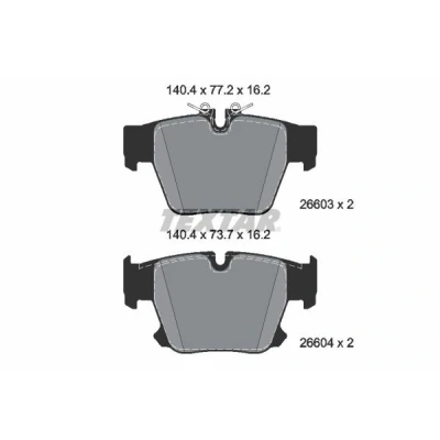 Bilde av Bremseklosser sett TEXTAR 2660301