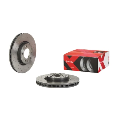 Bilde av BREMBO 09.C658.1X Bremseskiver 283 26 5 perforert / ventilert belagt høy karbon med skruer CITROËN: Berlingo II Van, C4 Grand Picasso 2, 2