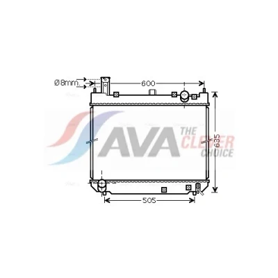 Bilde av Radiator, motorkjøling toyota hiace buss iv, skåp iv OE 16400 5B330, 5B331