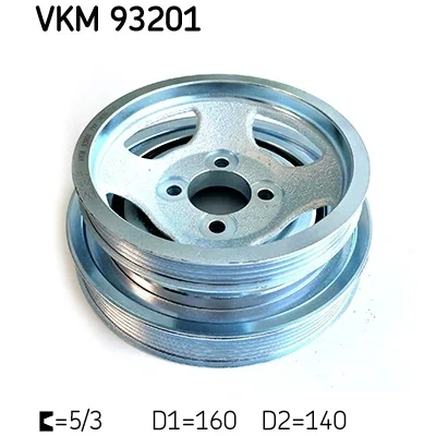 Bilde av SKF VKM 93201 Remskive Veivaksel 160/140 10