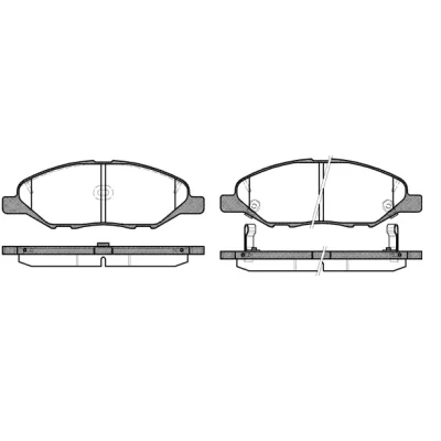 Bilde av A.B.S. 35131 Bremseklosser med akustisk slitasjevarsel NISSAN: Note I, MICRA 3