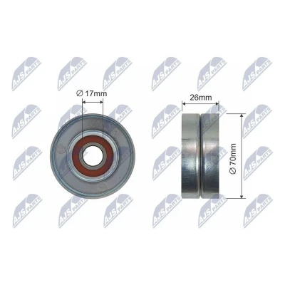Bilde av Strammerull, kilerem med ribber, chrysler voyager iv, jeep cherokee, 0 4861 630AA, 630AB, 04861630AA, 04861630AB
