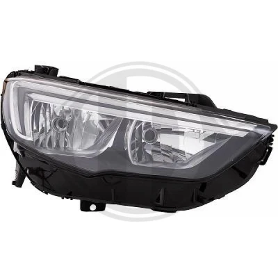 Bilde av DIEDERICHS 1828980 Frontlykter høyre H7/H7, LED Halogen for høyrekjøring med motor høydejustering hovedlys