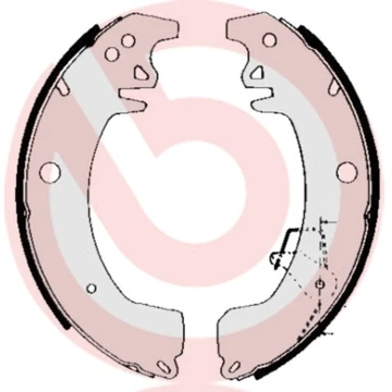 Bilde av BREMBO S 68 537 Bremsesko 255 45