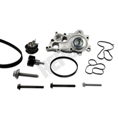 Bilde av HEPU PK06651 Vannpumpe + Registerreimsett uten termostat, med skruer VOLKSWAGEN: CADDY 4 Kasten, Golf 7, 7 Variant, SKODA: Octavia 3 Combi, Yeti
