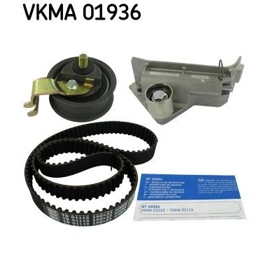 Bilde av SKF VKMA 01936 Registerreimsett 150 med spenningsdemper, strammerull avrundet tannprofil AUDI: A4 B5 Avant, Sedan, VOLKSWAGEN: Golf 4