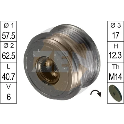 Bilde av ERA ZN5428 Frihjul Dynamo CHRYSLER: VOYAGER 4