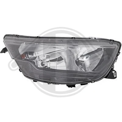 Bilde av DIEDERICHS 3590280 Frontlykter høyre H7/H1 med motor for høydejustering hovedlys