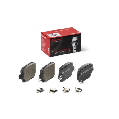 Bilde av BREMBO P 09 030 Bremseklosser med akustisk slitasjevarsel antihyle blikk tilbehør TESLA: Model 3