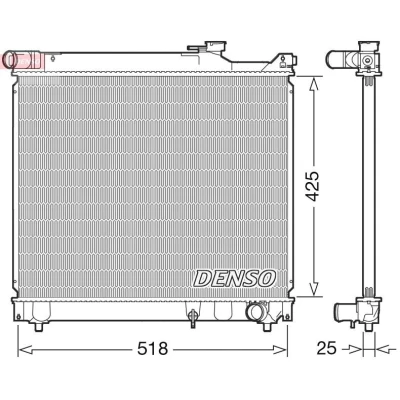 Bilde av DENSO DRM47037 Radiator 425 542 25 SUZUKI: Grand Vitara 1 SUV