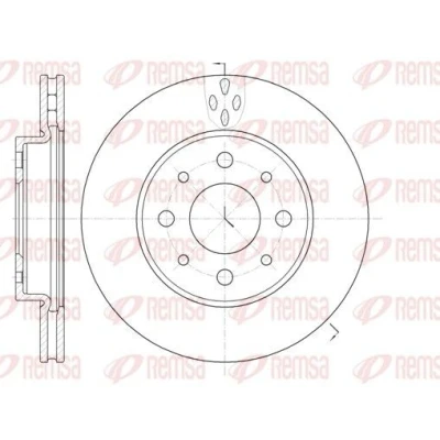 Bilde av REMSA 6745.10 Bremseskiver framaksel 240,5, 240,5 20 4 ventilert FIAT: 500 Hatchback, Panda II C Cabrio, FORD: KA Hatchback